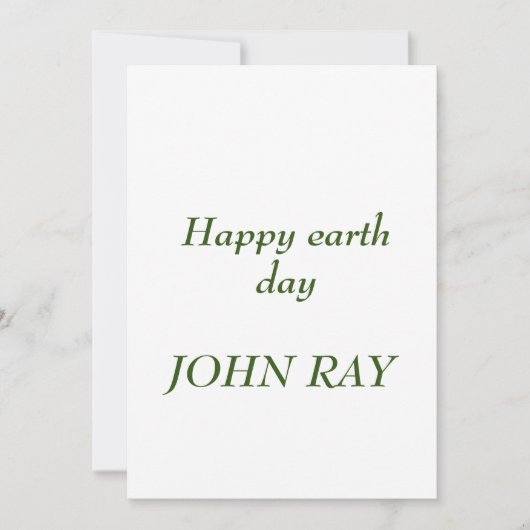 Happy Earth day-uitnodiging Kaart (Voorkant)