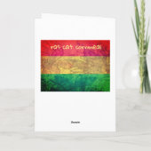 Happy Earthstrong - Happy Birthday Bedankkaart (Achterkant)