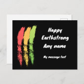 Happy Earthstrong Reggae Birthday Kaart (Voorkant / Achterkant)
