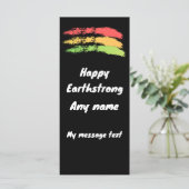Happy Earthstrong Reggae Birthday Kaart (Staand voorkant)