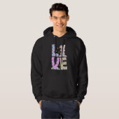 Happy Easer Love Bunny Eggs Hunter Easter Girls Hoodie (Voorkant volledig)