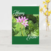 Happy Easter 1 - Folded Greeting Card Kaart (Gele Bloem)