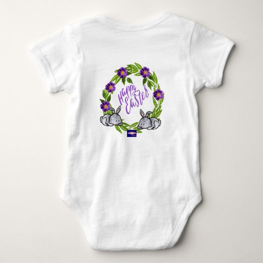 Happy Easter 1-stuk Body Suit Romper (Achterkant)