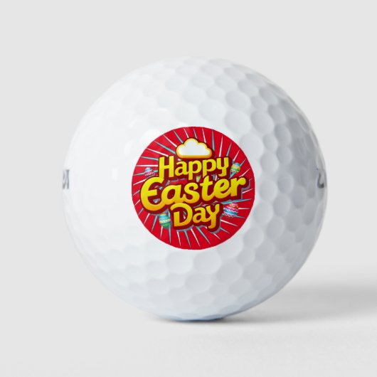 Happy Easter 2024: Eiergeschenken & Design Golfballen (Voorkant)