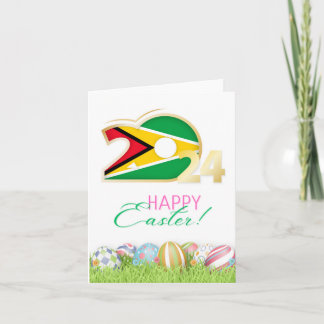 Happy Easter 2024 Wenskaart "Guyana" Kaart