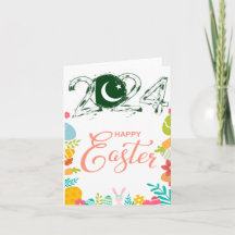 Happy Easter 2024 Wenskaart "Pakistan"