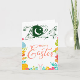 Happy Easter 2024 Wenskaart "Pakistan" Kaart
