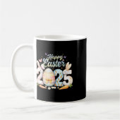 Happy Easter 2025 Bunny Rabbit Face Paasdag Wom Koffiemok (Links)