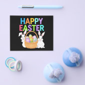 Happy Easter 2025 Eggs Bunny Schattige Konijn Flyer (Enkel)