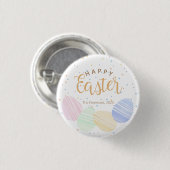 Happy Easter - Aangepaste Waterverf-eieren Ronde Button 3,2 Cm (Voorkant /achterkant)