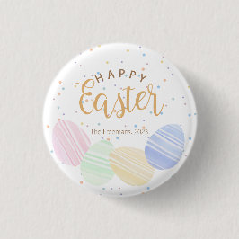Happy Easter - Aangepaste Waterverf-eieren Ronde Button 3,2 Cm