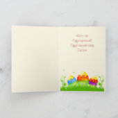 Happy Easter Abstracte Paasboom Feestdagen Kaart (Binnen)