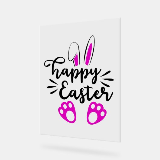 Happy easter acryl bord (Hoek)