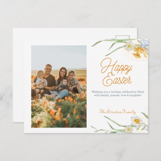 Happy Easter Afbeelding Briefkaart (Voorkant / Achterkant)