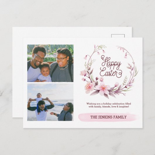 Happy Easter Afbeelding Briefkaart (Voorkant / Achterkant)