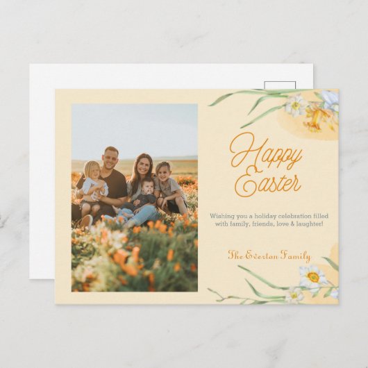 Happy Easter Afbeelding Briefkaart (Voorkant / Achterkant)