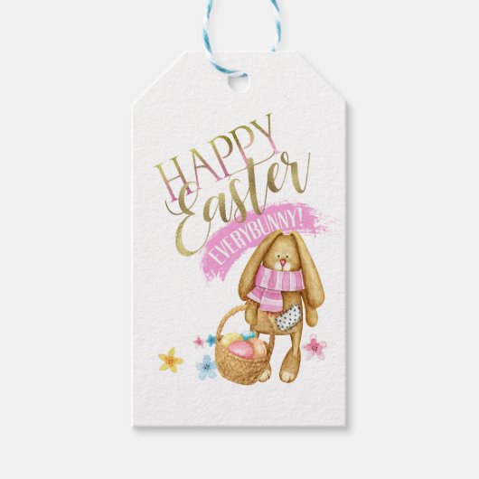 Happy Easter Allebunny ID640 Cadeaulabel (Voorkant)