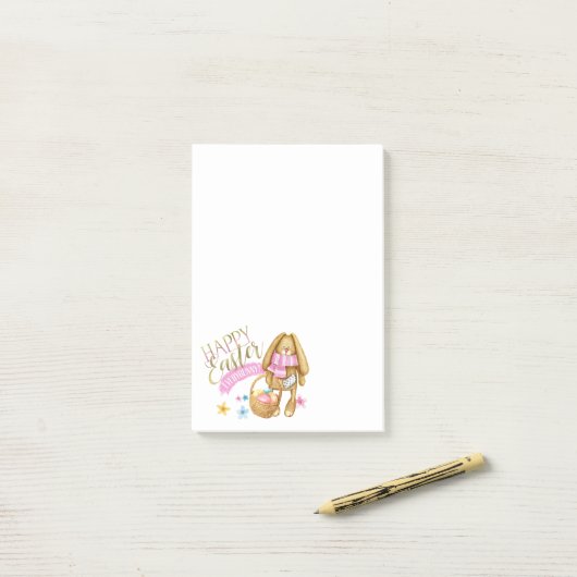 Happy Easter Allebunny ID640 Post-it® Notes (Op bureau)