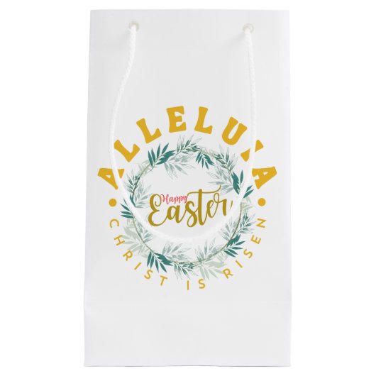 Happy Easter Alleluia Gift Bag Klein Cadeauzakje (Voorkant)