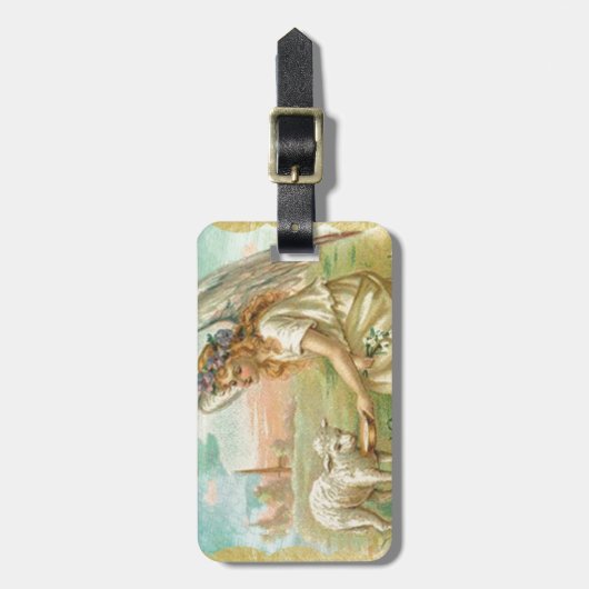 happy easter angel bagagelabel (Voorkant verticaal)