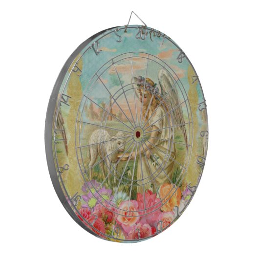 happy easter angel dartbord (Voorkant Links)