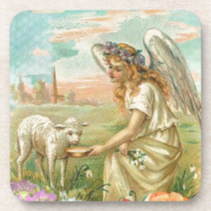 happy easter angel drankjes onderzetter