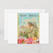 happy easter angel feestdagenkaart (Voorkant / Achterkant)