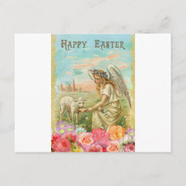 happy easter angel feestdagenkaart