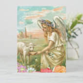 happy easter angel feestdagenkaart (Staand voorkant)