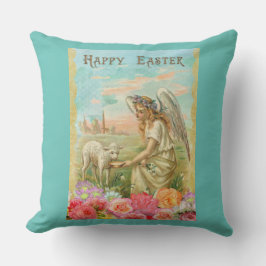 happy easter angel kussen