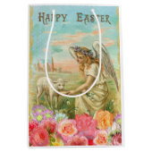 Happy Easter Angel Lamb Medium Cadeauzakje (Voorkant)