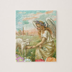 happy easter angel legpuzzel