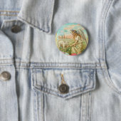 happy easter angel ronde button 5,7 cm (In situ)