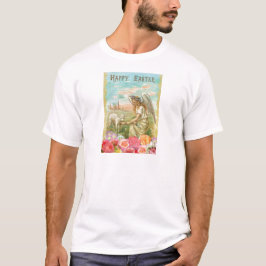 happy easter angel t-shirt