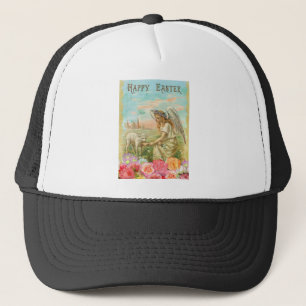 happy easter angel trucker pet
