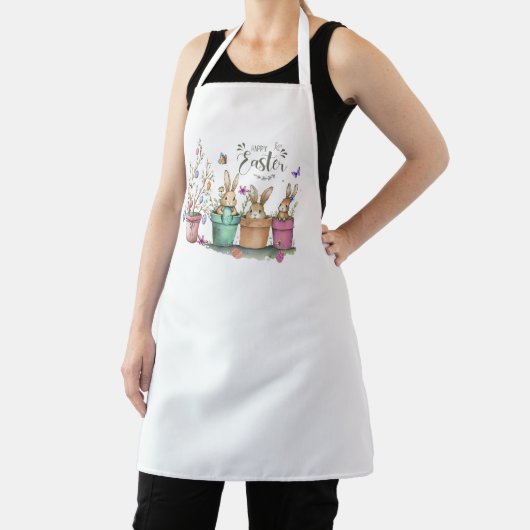 Happy Easter Apron Schort (Insitu)