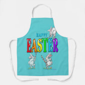 Happy Easter Apron Schort (Voorkant)