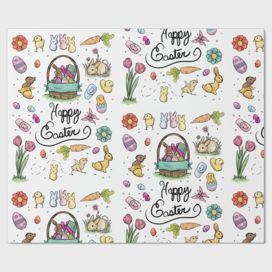 Happy Easter Art Cadeaupapier (Vlak)