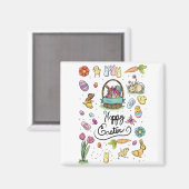 Happy Easter Art Magneet (Voorkant / Achterkant)