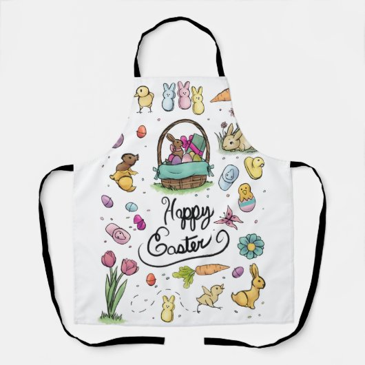 Happy Easter Art Schort (Voorkant)