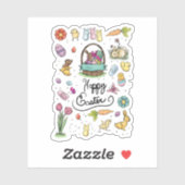 Happy Easter Art Sticker (Vel)