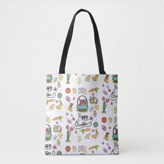 Happy Easter Art Tote Bag (Voorkant)