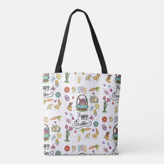 Happy Easter Art Tote Bag (Achterkant)
