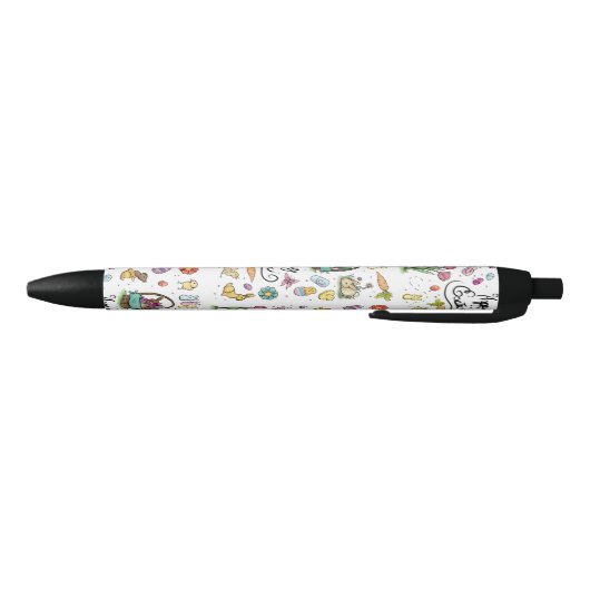 Happy Easter Art Zwarte Inkt Pen (Bodem)