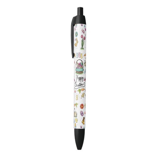 Happy Easter Art Zwarte Inkt Pen (Top (Verticaal))