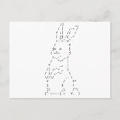 Happy Easter ASCII Bunny Art Feestdagenkaart (Voorkant)