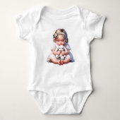 Happy Easter Baby Girl Romper (Voorkant)