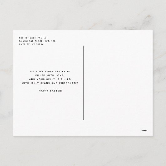 Happy Easter Baby herten en kuikens Feestdagenkaart (Achterkant)