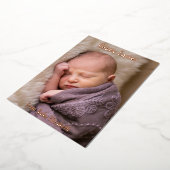 Happy Easter Baby kondiging Folie Uitnodiging (Gedraaid)