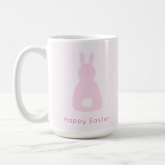 Happy Easter Baby roze konijnenstaart Koffiemok (Links)